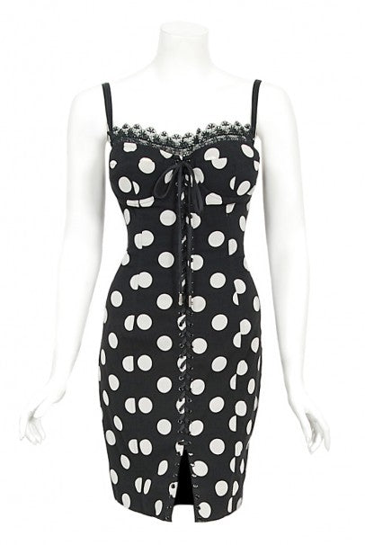 princess polly baby blue dress La Brea Polka Dot Halter Neck Slipdress in Black