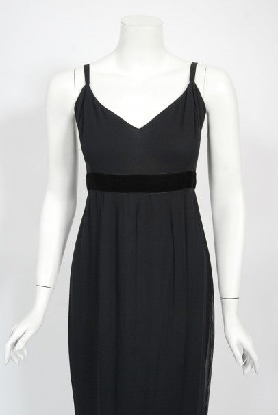 1994 Chloé by Karl Lagerfeld Runway Embroidered Roses Sheer Net Gown