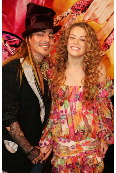 2005 Christian Dior by John Galliano Colorful Floral Silk Bias-Cut Dress