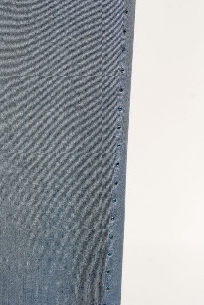 1998 Alexander McQueen for Givenchy Runway Silk Fringed Halter Pantsuit