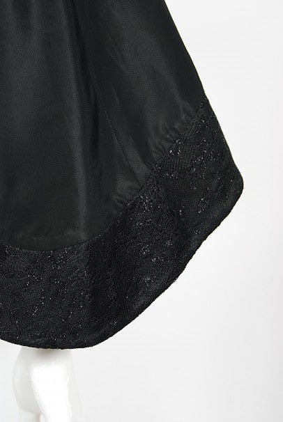 1994 John Galliano Silk &amp; Metallic Lace Cropped Kimono-Style Wrap Jacket