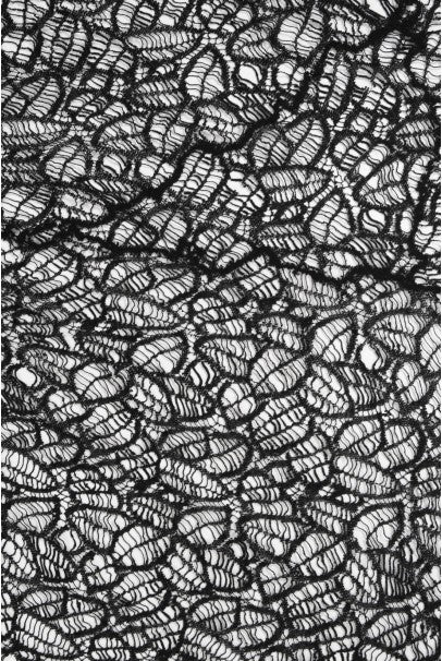 1930&#39;s Molyneux Haute Couture Black Lace Winged Sleeve Bias-Cut Gown