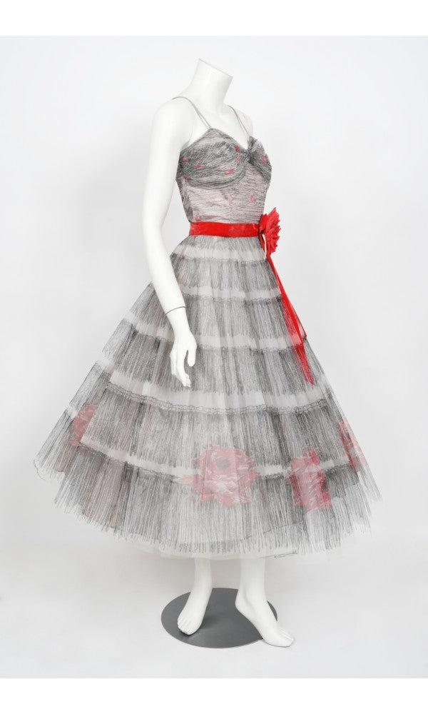 アンティーク雑貨 Vintage Tulle Dress deadstock. 1950s Pink Tulle Dress - XS | G O S S A M E R
