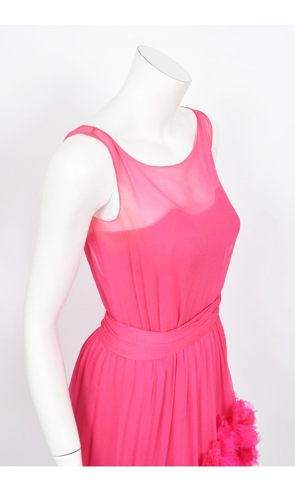 Pink Chiffon Cocktail Dress