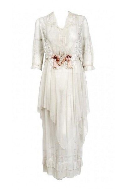 1905 Print Delineator Edwardian Women Costume Style Art Tea Gown Ribbo –  Period Paper Historic Art LLC